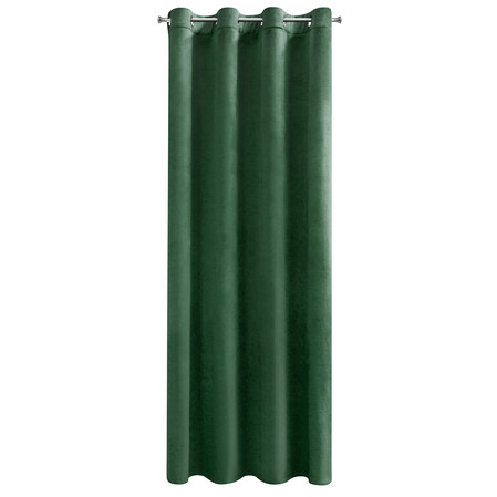 ZASŁONA GOTOWA D91 ROSA 140 X 250 CM CIEMNOZIELONY