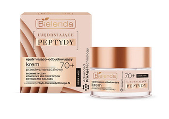 Bielenda Ujędrniające Peptydy 70+ Ujędniająco-Odbudowujący  Krem przeciwzmarszczkowy na dzień i noc 50ml