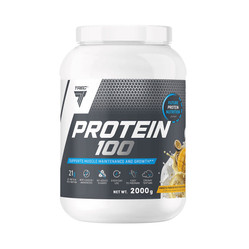 Trec Nutrition PROTEIN 100 odżywka białkowa Protein Blend + koncentrat WPC + kazeina 2000g smak mango - marakuja