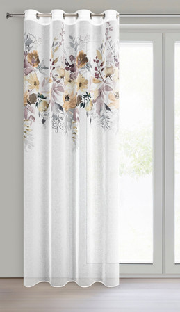 ZASŁONA GOTOWA D91 GRETA 140 X 250 CM BIAŁY
