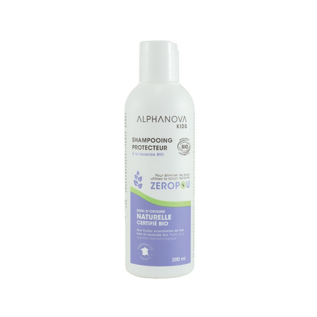 Alphanova Kids Bio, ZEROPOU, szampon lawendowy, 200 ml