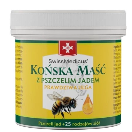 SwissMedicus Końska Maść z pszczelim jadem 150 ml