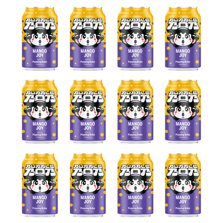 Zestaw 12x Popping Bubble Bob napój 330ml smak mango