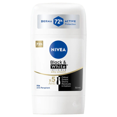 Black&White Invisible Silky Smooth antyperspirant w sztyfcie 50ml