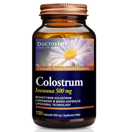 Colostrum Immunab bio-aktywne kolostrum 500mg suplement diety 120 kapsułek