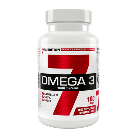 7NUTRITION OMEGA-3 65% 1000mg kwasy tłuszczowe EPA i DHA 100 kaps.