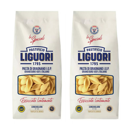 Zestaw 2x Makaron Liguori LE SPECIALI Conchiglioni 500G - duże muszle