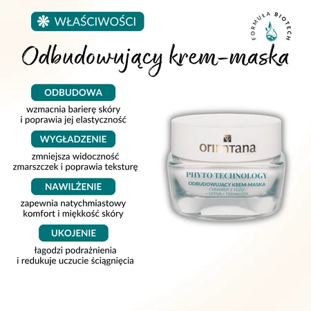 Orientana Odbudowujący Krem Maska Ceramidy 40ml