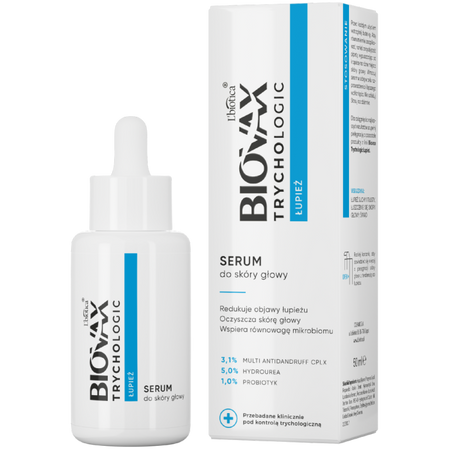L'biotica Biovax Trychologic serum do skóry głowy łupież 50 ml