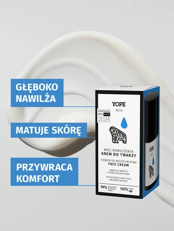 Yope - Men Wood nawilżający krem do twarzy dla mężczyzn 50ml