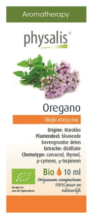  OLEJEK ETERYCZNY OREGANO BIO 10 ml - PHYSALIS
