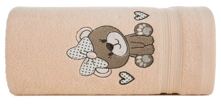 Ręcznik Dziecięcy Baby65 100 x 100 cm, Jasnopomarańczowy