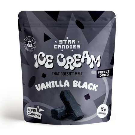 Supergarden STAR CANDIES Lody waniliowe czarne liofilizowane 16 g