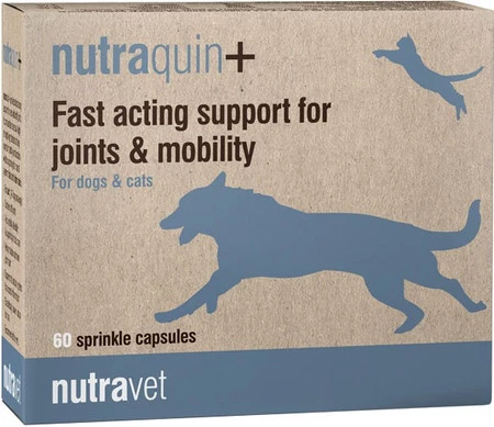 NUTRAVET Nutraquin+ na stawy dla psów i kotów 60 kaps.