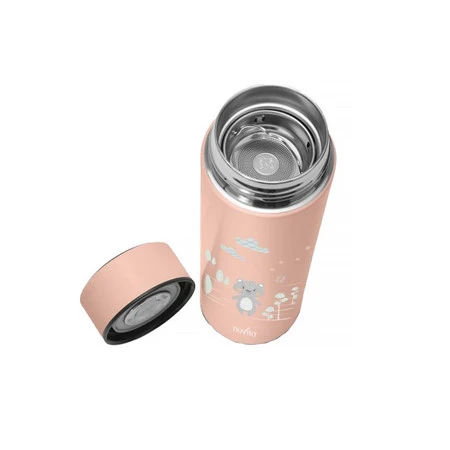 Nuvita, Termos z termometrem, Łososiowy, 500ml