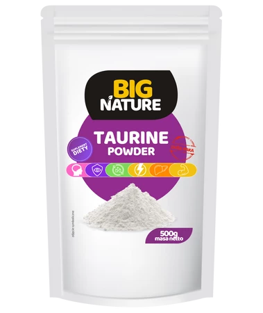 Big Nature Tauryna + Witamina C – energia, koncentracja, regeneracja 500g