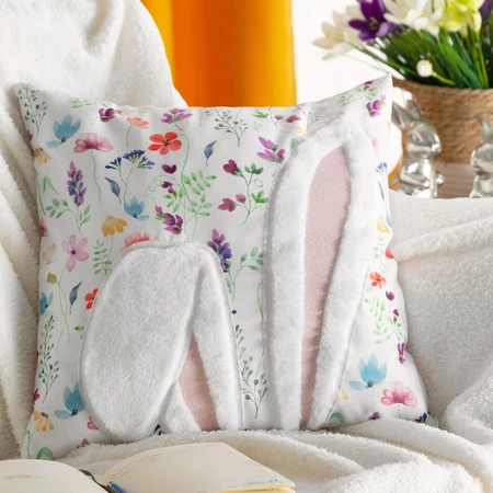 Poszewka Wiosna 64 45 x 45 cm, Biały