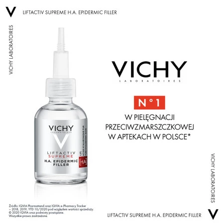 Vichy - Liftactiv Supreme, serum przeciw starzeniu się skóry z kwasem hialuronowym – 30 ml