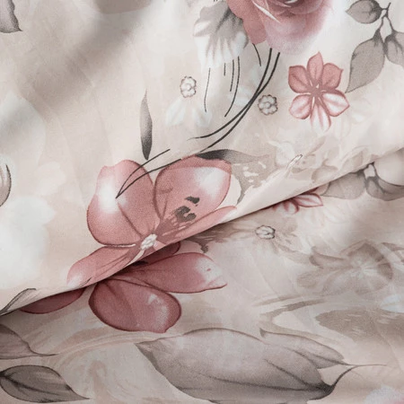 Komplet Pościeli Satynowej Spring 42 140 x 200 cm, Pudrowy Róż