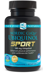 Nordic Naturals CoQ10 Ubiquinol Sport na wsparcie organizmu 60 kaps.