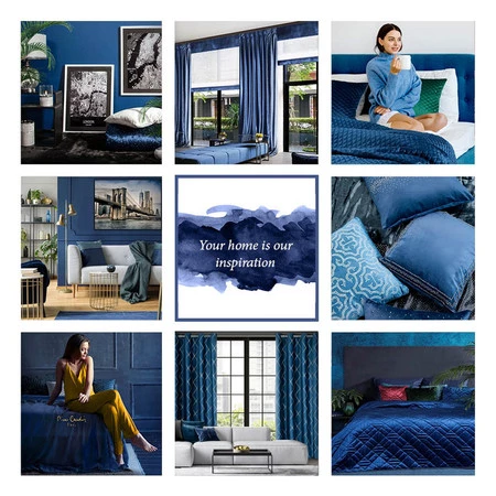 ZASŁONA DEKORACYJNA PIERRE CARDIN MARGO 140 X 250 CM GRANATOWY