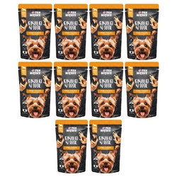 Zestaw 10x Kawałki w sosie Indyk z kaczką - mokra karma dla psa - 150g