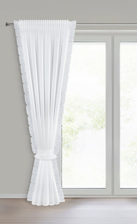 FIRANA GOTOWA KAREN NA TAŚMIE 140 X 270 CM BIAŁY