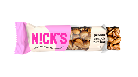 N!CK'S Nicks Nut Bar Peanut Crunch Baton migdałowy bez cukru 40g vegan
