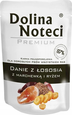 Dolina Noteci Małe Rasy – Danie Łosoś z Marchewką i Ryżem 100g