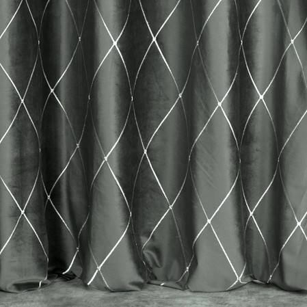 ZASŁONA DEKORACYJNA PIERRE CARDIN MARGO 140 X 250 CM JASNOSZARY