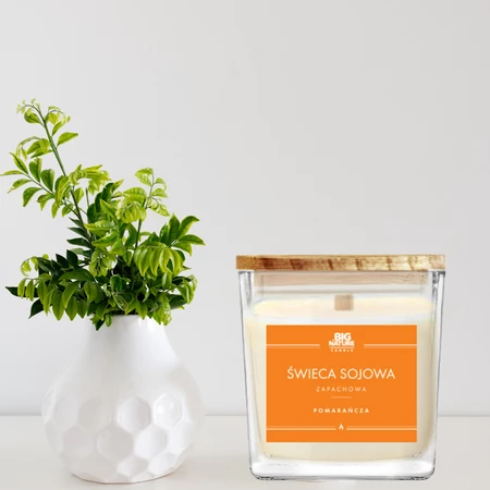 Świeca sojowa o zapachu POMARAŃCZA 450g