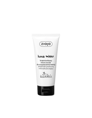 Ziaja, Kozie Mleko krzemionkowy micro scrub do oczyszczania twarzy 75ml