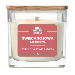Big Nature Świeca sojowa o zap. Czekolada i Pomarańcza 220g