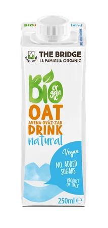 NAPÓJ OWSIANY NATURALNY BEZ DODATKU CUKRÓW BIO 250 ml - THE BRIDGE