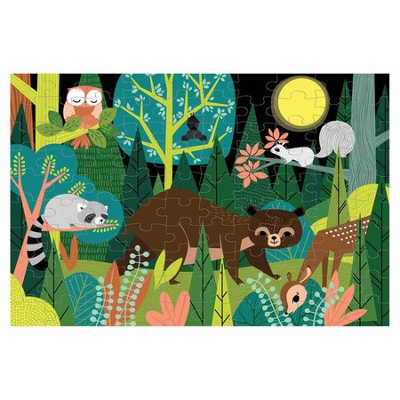 Mudpuppy Puzzle świecące w ciemności W lesie 100 elementów 5+