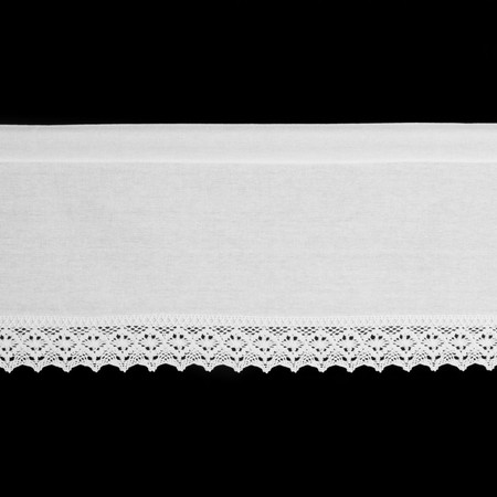 FIRANA GOTOWA CLARIE NA TAŚMIE 150 X 30 CM BIAŁY