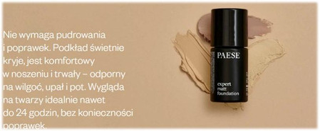 Paese Expert Matt Foundation specjalistyczny podkład matujący 500W Light Beige 30ml