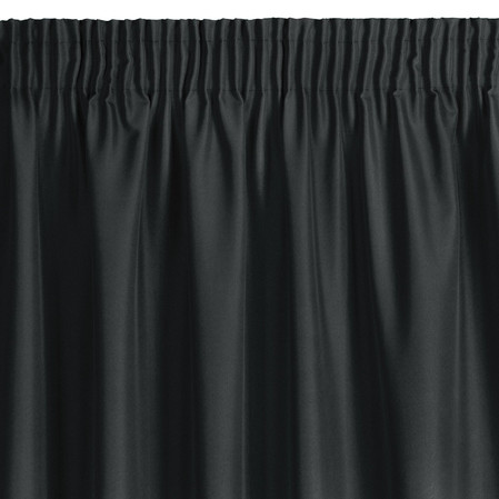 ZASŁONA GOTOWA RITA NA TAŚMIE 140 X 270 CM CZARNY