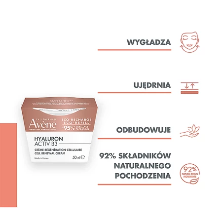 Avène Hyaluron Activ B3 Krem odbudowujący komórki 50 ml