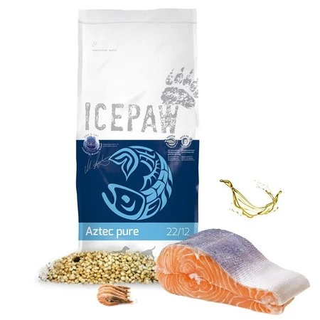 ICEPAW Aztec Pure łosoś z krylem i amarantus karma dla dorosłych psów (14 kg)