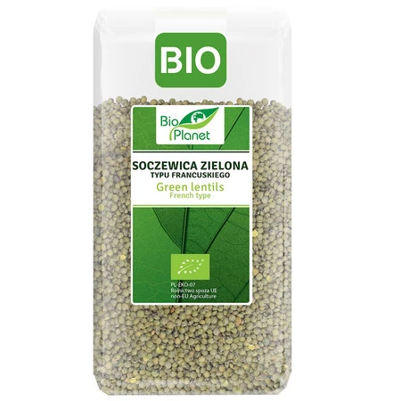 BIO PLANET SOCZEWICA ZIELONA TYPU FRANCUSKIEGO BIO 500 g