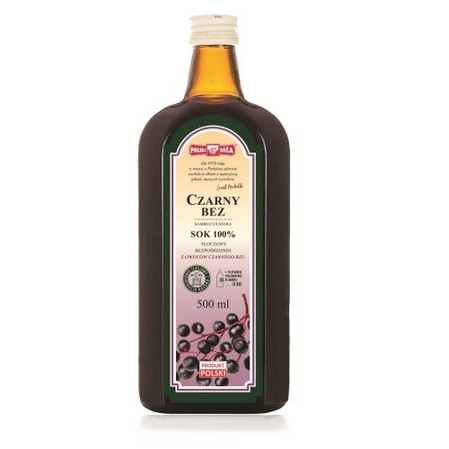 Polska Róża Czarny Bez 100% Sok 500Ml
