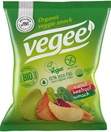 Organique − Vegee, chipsy warzywne bezgl. BIO − 25 g