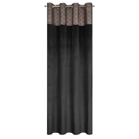 ZASŁONA GOTOWA D91 AGNES 140 X 250 CM CZARNY
