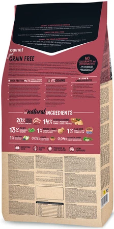 OWNAT Grain Free Just Dog Adult Duck Kaczka 14kg