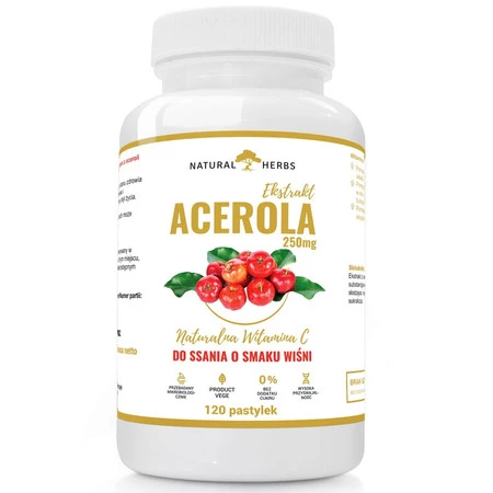 NATURAL HERBS Acerola 250mg suplement diety 120 tabl.