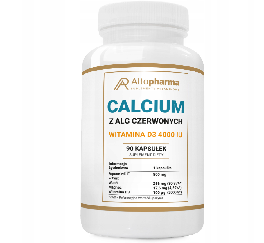 Altopharma Calcium z alg czerwonych 90 kaps. - Nabea.pl