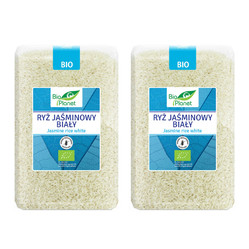 Zestaw 2x RYŻ JAŚMINOWY BIAŁY BEZGLUTENOWY 2 kg - BIO PLANET