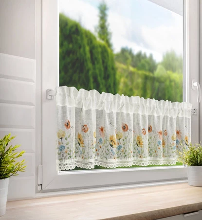 Firana gotowa Nati na Taśmie 150 x 30 cm, Biały