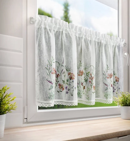 FIRANA GOTOWA SYLWIA NA TAŚMIE 150 X 60 CM BIAŁY